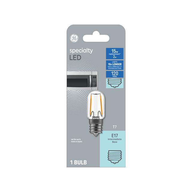 GE Specialty LED 15 Watt Replacement, Soft White, T7 Appliance Bulb (1 Pack)